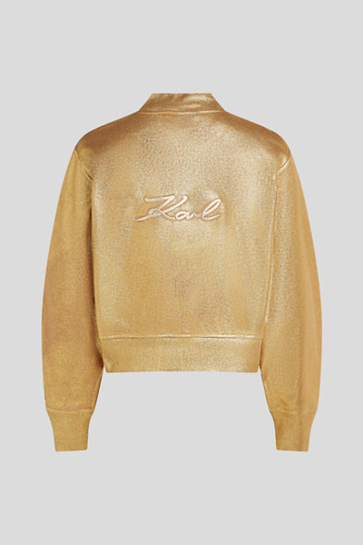 MIKINA KARL LAGERFELD COATED SIGNATURE ZIP UP - Fotografie č. 2