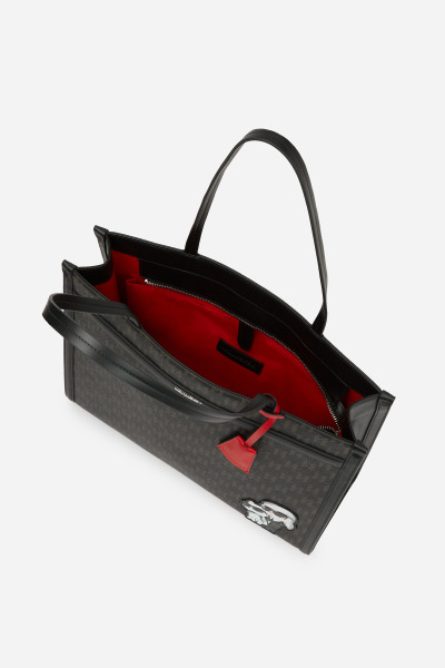 KABELKA KARL LAGERFELD IKON MONOGRAM CC SQUARE TOTE - Fotografie č. 3