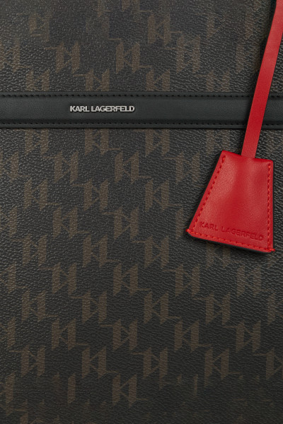 KABELKA KARL LAGERFELD IKON MONOGRAM CC SQUARE TOTE - Fotografie č. 4