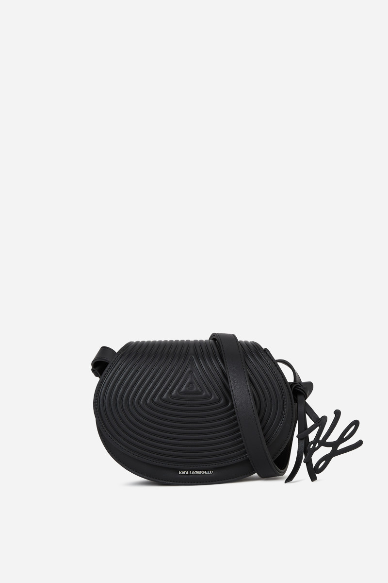 Levně Crossbody karl lagerfeld k/wellen saddle bag black
