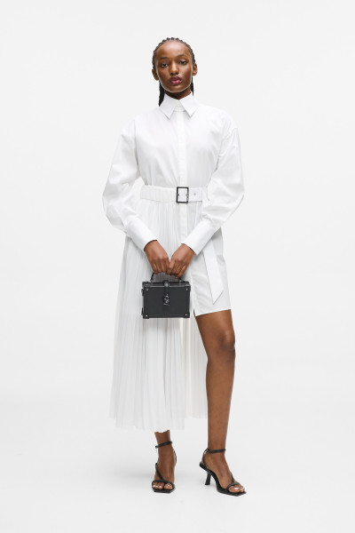 KABELKA KARL LAGERFELD K/AUTOGRAPH PADLOCK SM TRUNK - Fotografie č. 2