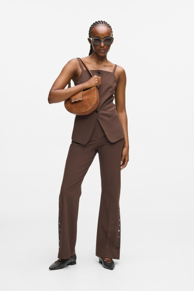 KABELKA KARL LAGERFELD K/SIGNATURE FL HALFMOON SB SUE - Fotografie č. 2