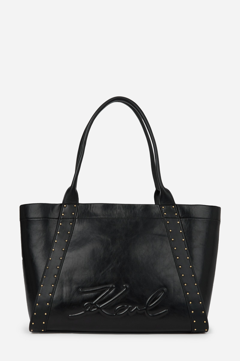 Levně Kabelka karl lagerfeld k/ville md tote studs black/gold