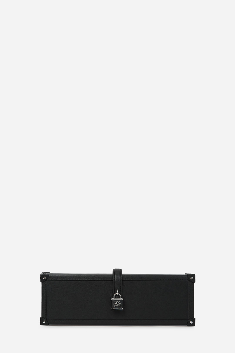 Kabelka Karl Lagerfeld K/Autograph Padlock Trunk Clut Black-Nickel