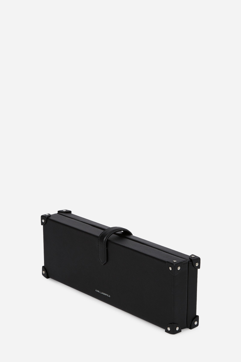 Kabelka Karl Lagerfeld K/Autograph Padlock Trunk Clut Black-Nickel
