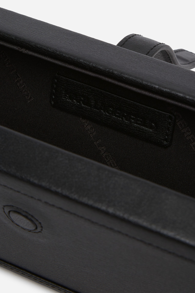 Kabelka Karl Lagerfeld K/Autograph Padlock Trunk Clut Black-Nickel