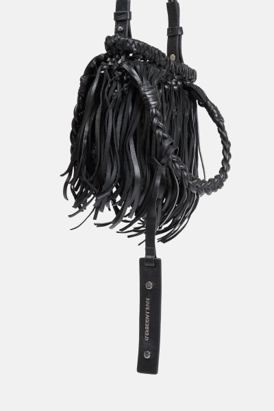 RETIKÜL KARL LAGERFELD K/WEAVE SM TOTE FRINGES - Kép 4