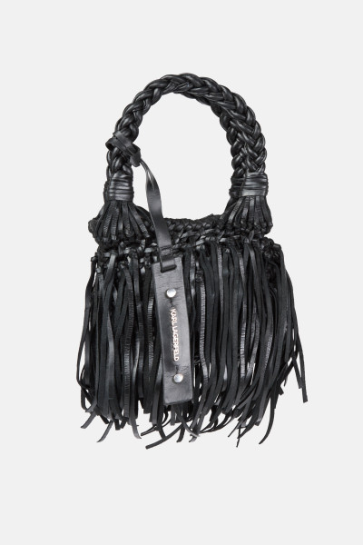 RETIKÜL KARL LAGERFELD K/WEAVE SM TOTE FRINGES - Kép 1