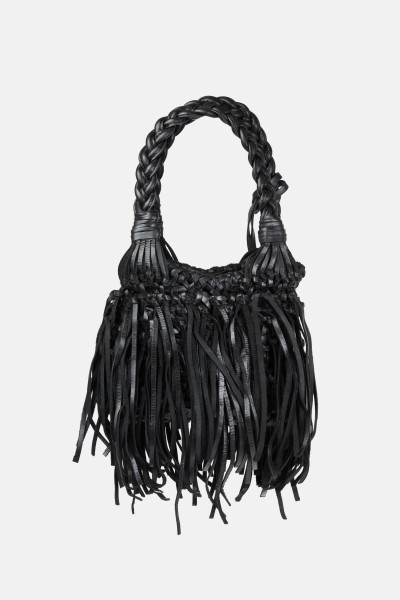 RETIKÜL KARL LAGERFELD K/WEAVE SM TOTE FRINGES - Kép 2