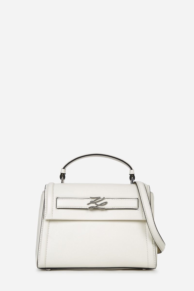 Levně Kabelka karl lagerfeld k/autograph sm top handle off white