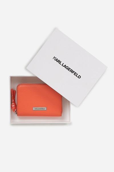 PEŇAŽENKA KARL LAGERFELD IKON SMOOTH SMALL ZIP WALLET - Fotografia č. 4