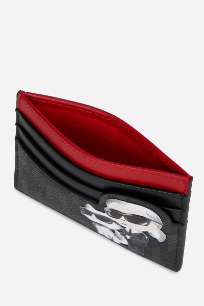 PÚZDRO NA PLATOBNÉ KARTY KARL LAGERFELD IKON MONOGRAM CC CARD HOLDER - Fotografia č. 3