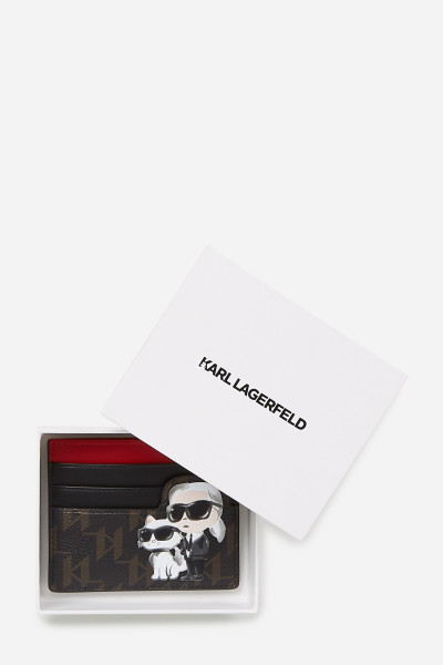 PÚZDRO NA PLATOBNÉ KARTY KARL LAGERFELD IKON MONOGRAM CC CARD HOLDER - Fotografia č. 4