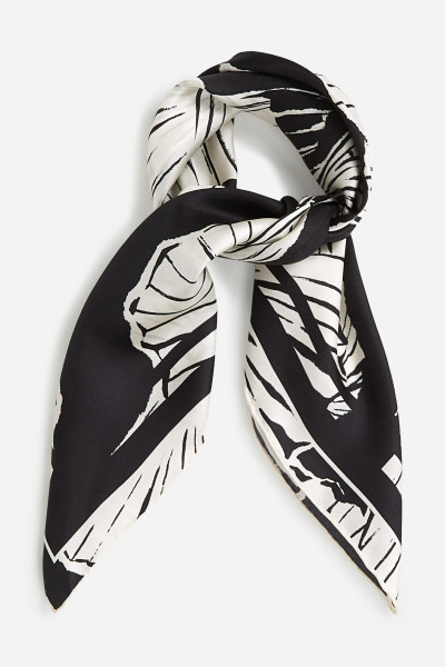 SÁL KARL LAGERFELD K/SIGNATURE FAN SM SILK SCARF - Kép 1