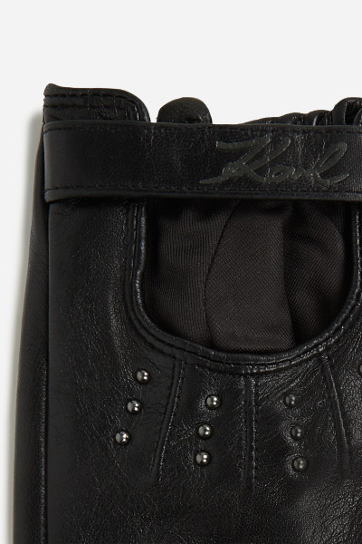 KESZTYŰ KARL LAGERFELD K/SIGNATURE STUDS FL GLOVES - Kép 3