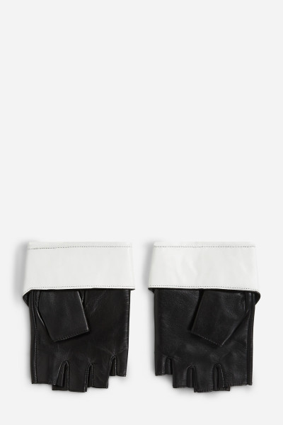 KESZTYŰ KARL LAGERFELD K/ESSENTIAL COLLAR GLOVES - Kép 2