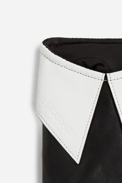 KESZTYŰ KARL LAGERFELD K/ESSENTIAL COLLAR GLOVES - Kép 3