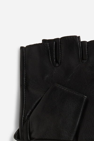 KESZTYŰ KARL LAGERFELD K/ESSENTIAL COLLAR GLOVES - Kép 4