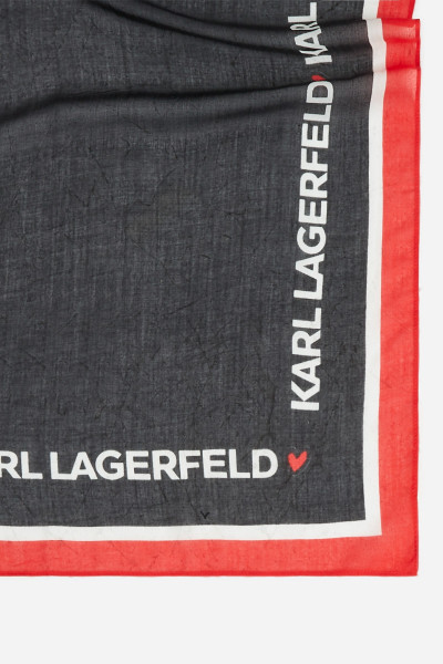 ŠÁTEK KARL LAGERFELD IKON VALENTINE MODAL SCARF - Fotografie č. 4