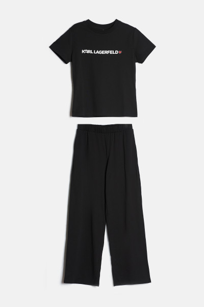 PIZSAMA KARL LAGERFELD IKON RHINESTONE PJ SET - Kép 4