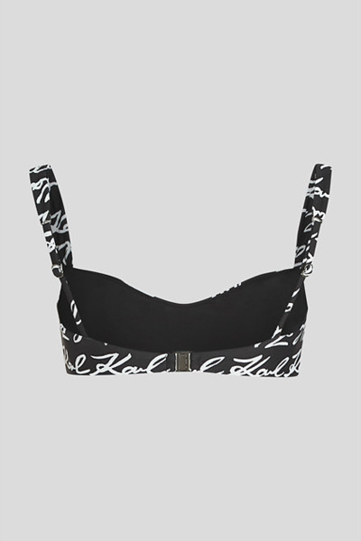 FÜRDŐRUHA KARL LAGERFELD KARL SIGNATURE AOP BIKINI TOP - Kép 2