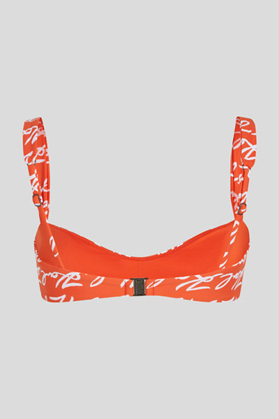 FÜRDŐRUHA KARL LAGERFELD KARL SIGNATURE AOP BIKINI TOP - Kép 2