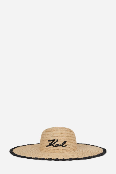 KLOBOUK KARL LAGERFELD K/SIGNATURE BEACH HAT - Fotografie č. 1