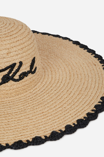 KLOBOUK KARL LAGERFELD K/SIGNATURE BEACH HAT - Fotografie č. 3