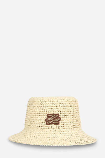 KLOBOUK KARL LAGERFELD K/AUTOGRAPH CROCHET BUCKET HAT - Fotografie č. 1