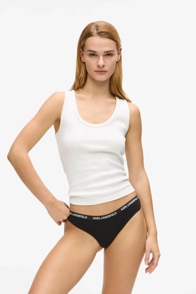 SPODNÁ BIELIZEŇ KARL LAGERFELD LOGO THONG - Fotografia č. 2