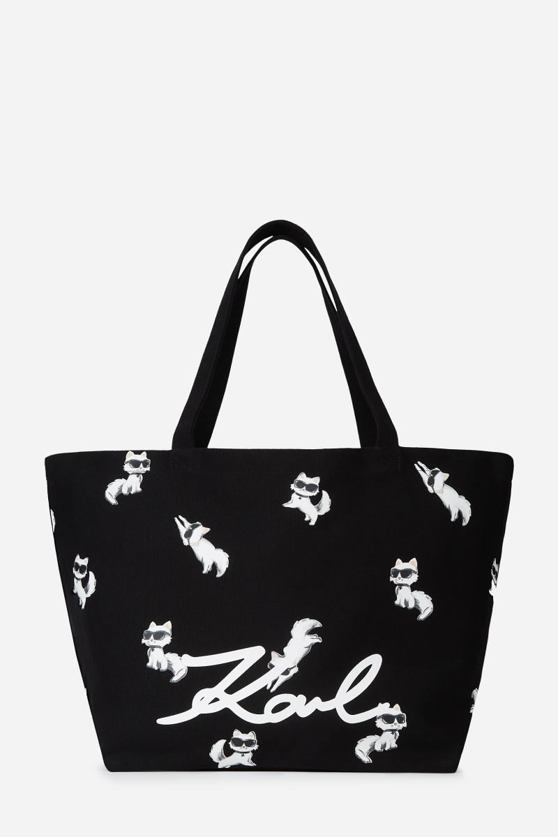 Taška Karl Lagerfeld Ikon Choupette Aop Shopper Black