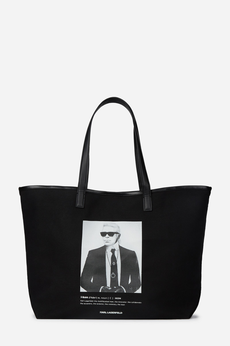 Táska Karl Lagerfeld K/Essential Karl Artwork Shop Black