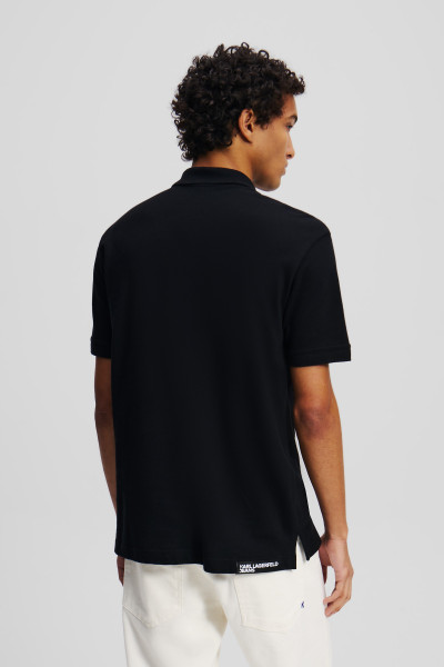 PÓLÓ KARL LAGERFELD JEANS KLJ REGULAR PIQUE POLO - Kép 3