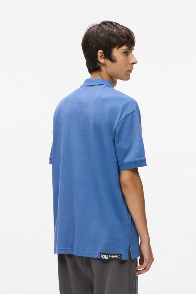 PÓLÓ KARL LAGERFELD JEANS KLJ REGULAR PIQUE POLO - Kép 3