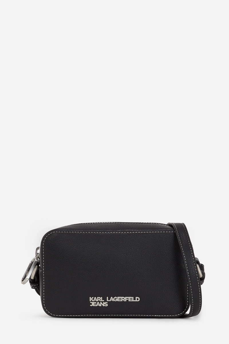 Crossbody Karl Lagerfeld Jeans Klj Metal Logo Sm Camera Bag Black