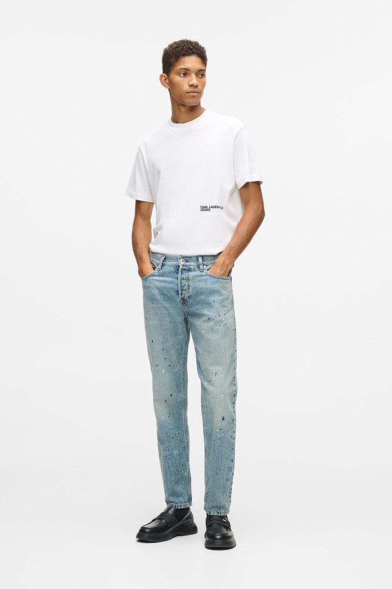 Farmer Karl Lagerfeld Jeans Klj Tapered Denim Paint Splatter