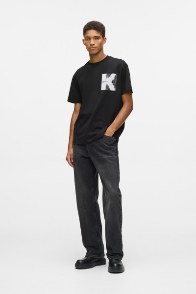 PÓLÓ KARL LAGERFELD JEANS KLJ REG SS K LOGO TEE - Kép 2