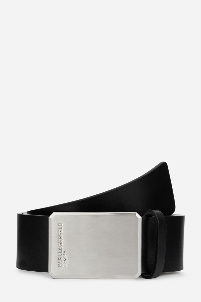 Öv Karl Lagerfeld Jeans Klj Logo Lthr Belt Black