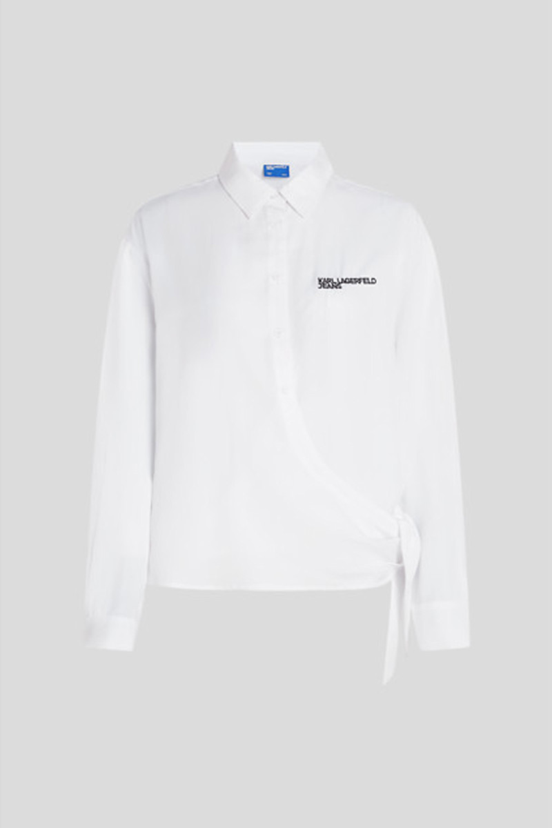Blúz Karl Lagerfeld Jeans Klj Tied Blouse White