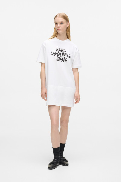 RUHA KARL LAGERFELD JEANS KLJ GRAFFITI TEE DRESS - Kép 1