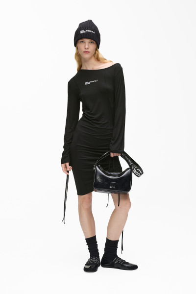 RUHA KARL LAGERFELD JEANS KLJ OFF SHOULDER JERSEY DRESS - Kép 2