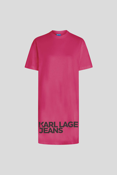 RUHA KARL LAGERFELD JEANS KLJ LOGO TEE DRESS - Kép 1