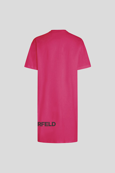 RUHA KARL LAGERFELD JEANS KLJ LOGO TEE DRESS - Kép 2