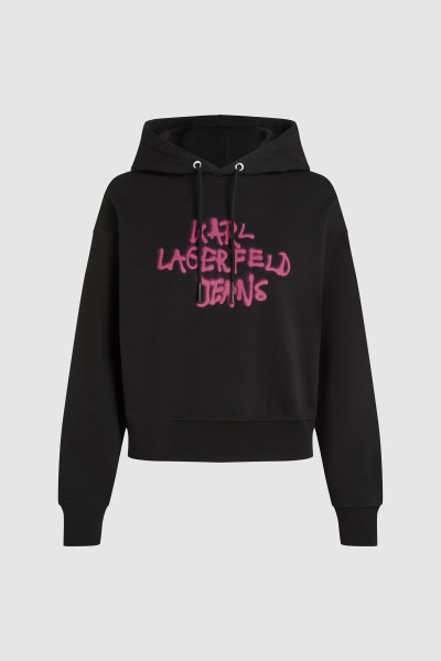 MELEGÍTŐ FELSŐ KARL LAGERFELD JEANS KLJ REG GRAFFITI HOODIE - Kép 5