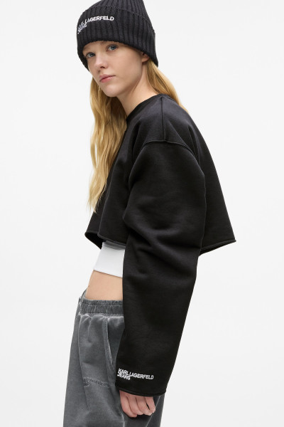 MELEGÍTŐ FELSŐ KARL LAGERFELD JEANS KLJ REG LAYERED SWEAT - Kép 4