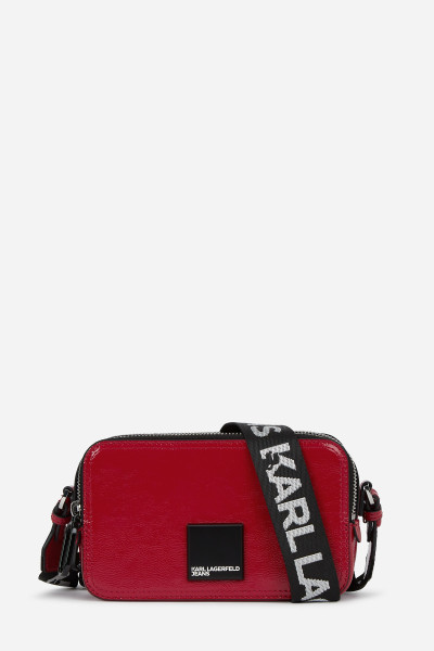 CROSSBODY KARL LAGERFELD JEANS KLJ BOX LOGO CAMERA BAG GLOSSY - Kép 1