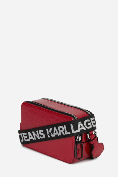 CROSSBODY KARL LAGERFELD JEANS KLJ BOX LOGO CAMERA BAG GLOSSY - Kép 2