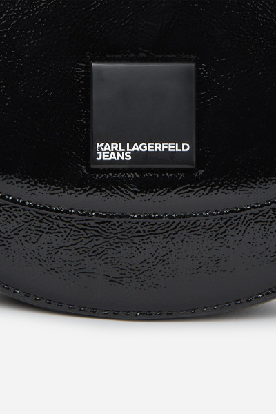 RETIKÜL KARL LAGERFELD JEANS KLJ BOX LOGO SADDLE BAG GLOSSY - Kép 4