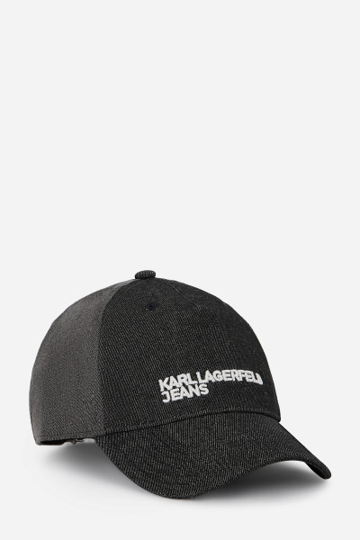 SAPKA KARL LAGERFELD JEANS KLJ TWO TONES BLCK DNM CAP - Kép 1