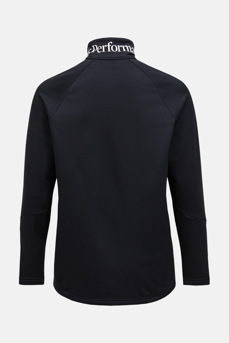 Mikina Peak Performance Rider Essentials Midlayer Zip Jacket Men Black